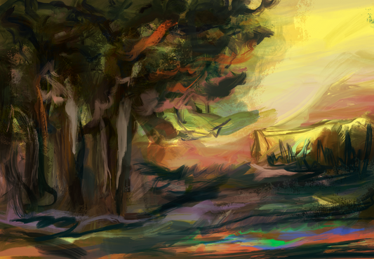 Psychedelic painting | “Autumn in the Wonderland”